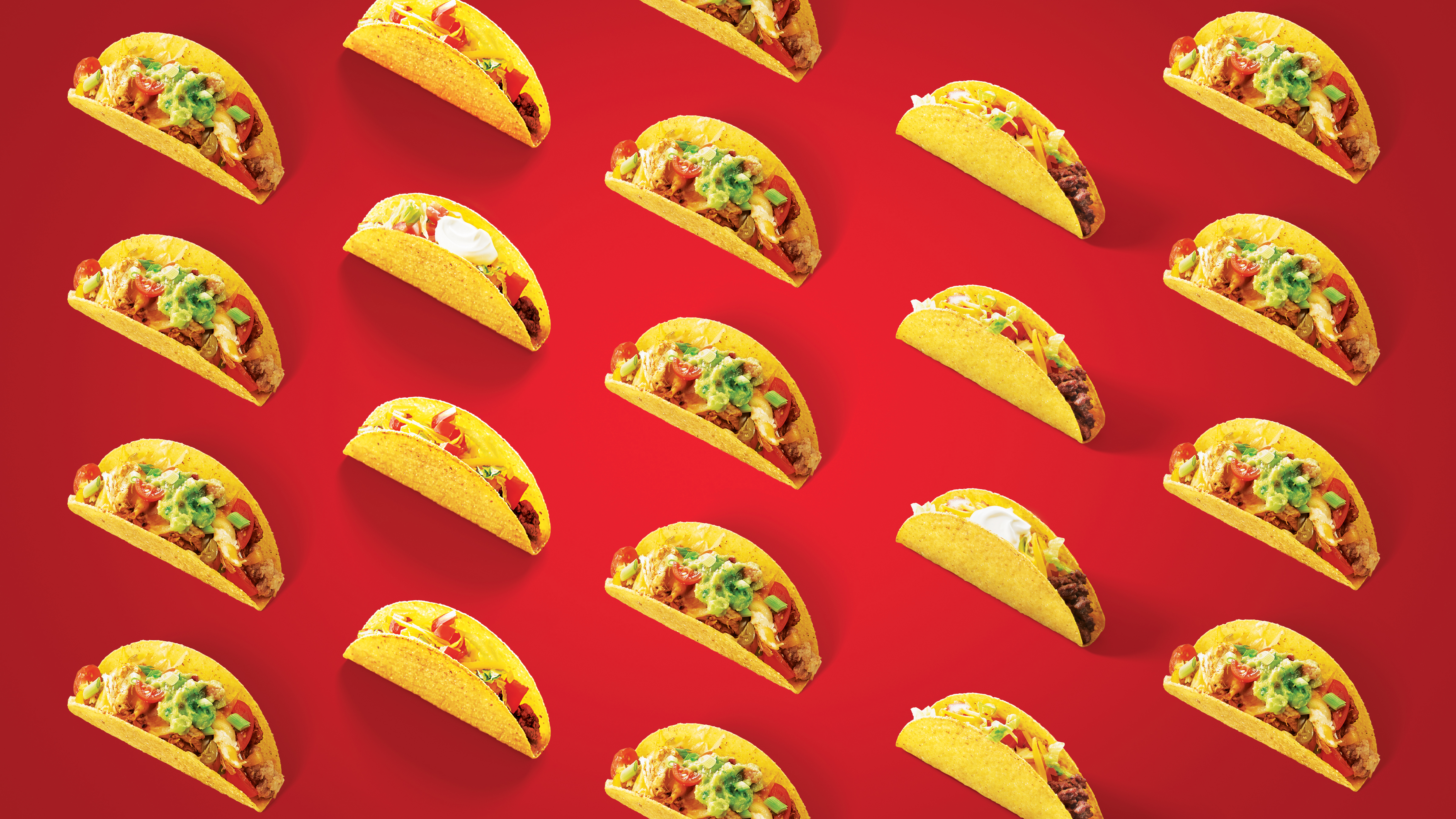 Old El Paso producto sobre un fondo rojo